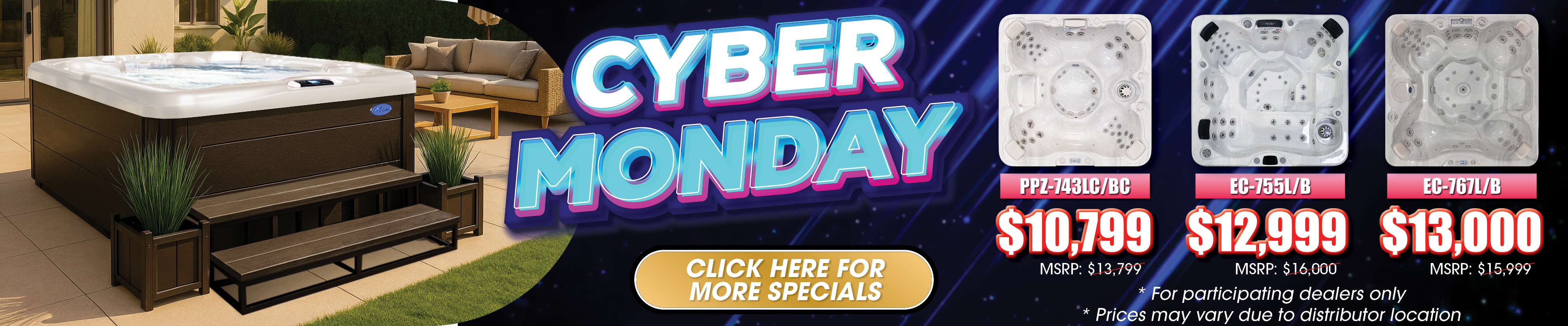 Calspas hot tub being used in a family setting - Redford